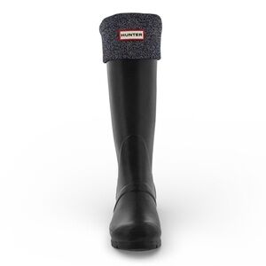 Hunter Metallic Glitter Black Tall Boot Socks